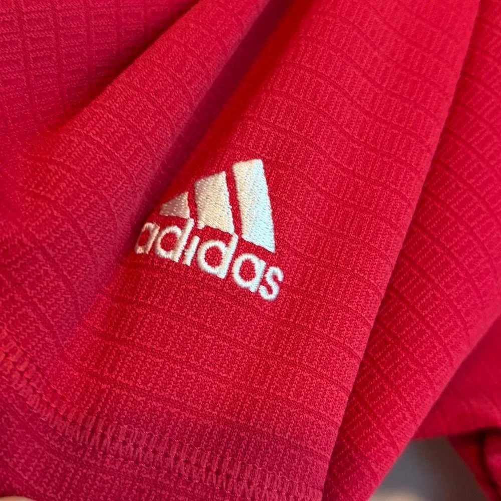 Adidas Classic Red Golf Polo Shirt